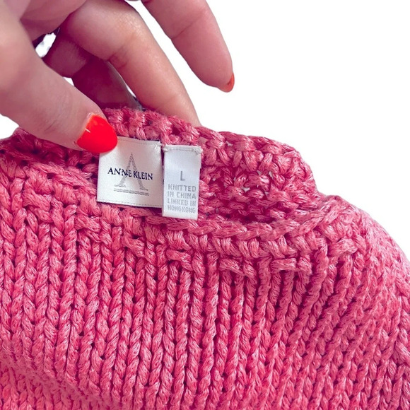 Anne Klein size large chunky knit sweater tank in excellent like-new condition - Picture 2 of 2